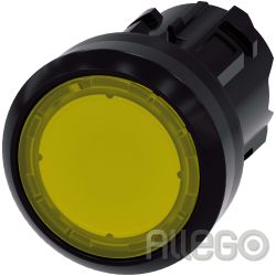 Siemens IS Drucktaster 22mm, rund, gelb 3SU1001-0AB30-0AA0