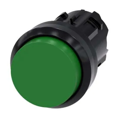 Siemens Drucktaster 3SU1000-0BB40-0AA0 | rund | Ø 22mm | Kunststoff | IP68 | tastend | Frontmontage | grün