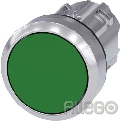 Siemens IS Drucktaster 22mm, rund, grün 3SU1050-0AB40-0AA0