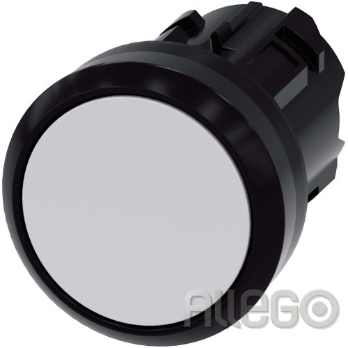 Bild: Siemens IS Drucktaster 22mm, rund, weiß 3SU1000-0AB60-0AA0