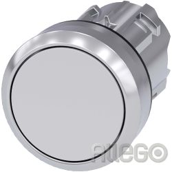 Siemens IS Drucktaster 22mm, rund, weiß 3SU1050-0AB60-0AA0