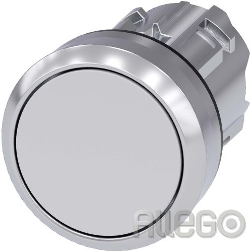 Bild: Siemens IS Drucktaster 22mm, rund, weiß 3SU1050-0AB60-0AA0