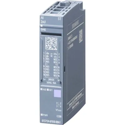 Siemens 6ES7134-6FB00-0BA1 | Analog Eingangsmodul | SIMATIC ET 200SP | AI 2xU 16 Bit | 2 Eingänge | DC 19,2–28,8V | IP20
