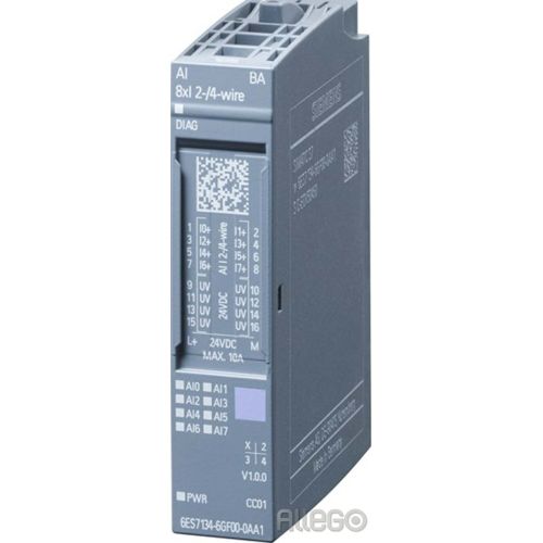 Bild: Siemens IS Eingangsmodul analog AI 8xI 2- 6ES7134-6GF00-0AA1