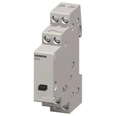 Siemens Stromstoßschalter 5TT4101-0 | 1 Schließer | 16A | 230V AC | DIN-Schiene | 1TE | mechanisch | Handbedienung