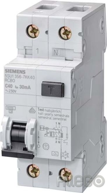 Siemens IS FI/LS-Schutzeinrichtung B 10A 1+N 3 5SU1356-6KK10