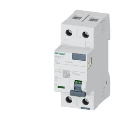 Siemens FI-Schutzschalter 5SV3111-6 | Typ A | 2-polig | 16A | 10mA | 230V | DIN-Schiene | 2TE | IP20 | Hutschiene