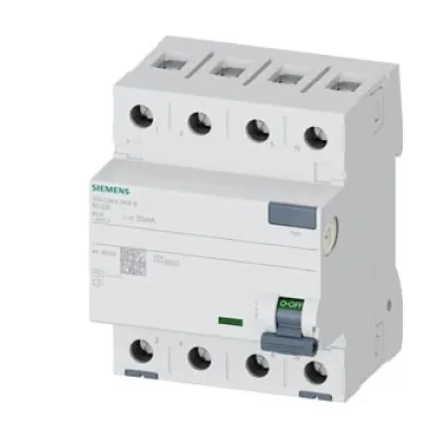 Siemens FI-Schutzschalter 5SV3344-6KK12 | Typ A | 4-polig | 40A | 30mA | 400V | SIGRES | Hutschiene | IP20 | Kunststoff