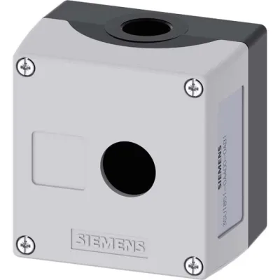 Siemens Aufbaugehäuse 3SU1851-0AA00-0AB1 | für Befehlsgeräte 22 mm | Metall | IP68 | 1-fach | grau
