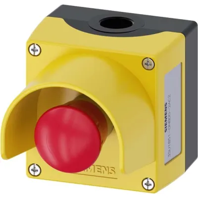 Siemens Befehlsgerät Gehäuse 3SU1851-0NB00-2AC2 | 22,5mm Montage | Metall | 1 Taster | IP68 | SIRIUS ACT | gelb