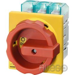 Siemens IS Haupt-/Not-Aus-Schalter 3p. 25A 9,5 3LD2154-0TK53
