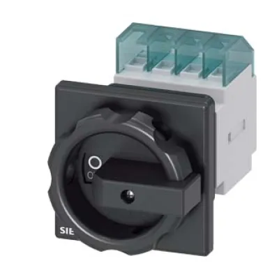 Siemens Hauptschalter 3LD2054-1TL51 | Lasttrennschalter 4-polig 16A | 7,5kW | IP65 | Frontbefestigung | schwarz