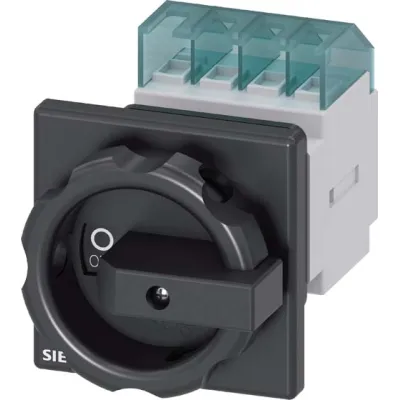 Siemens Hauptschalter 3LD2054-1TL51 | Lasttrennschalter 4-polig 16A | 7,5kW | IP65 | Frontbefestigung | schwarz