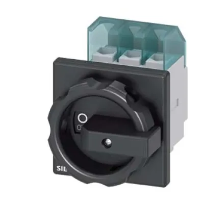Siemens Hauptschalter 3LD2103-0TK51 | 3-polig 25A | IP65 | abschließbar | Frontbefestigung | schwarz