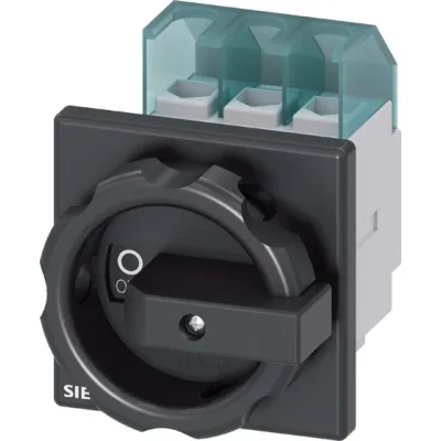 Siemens Hauptschalter 3LD2103-0TK51 | 3-polig 25A | IP65 | abschließbar | Frontbefestigung | schwarz