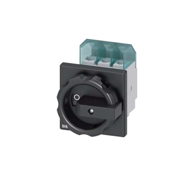 Siemens Hauptschalter 3LD2203-0TK51 | 3-polig 32A | Lasttrennschalter IP65 | Frontbefestigung | verriegelbar | schwarz