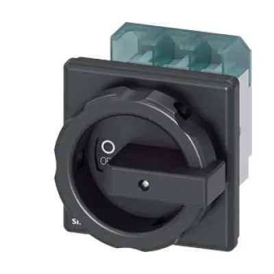 Siemens Hauptschalter 3LD2504-0TK51 | 3-polig | 63A | Lasttrennschalter | 22kW | 400V | IP65 | Fronteinbau | Drehantrieb