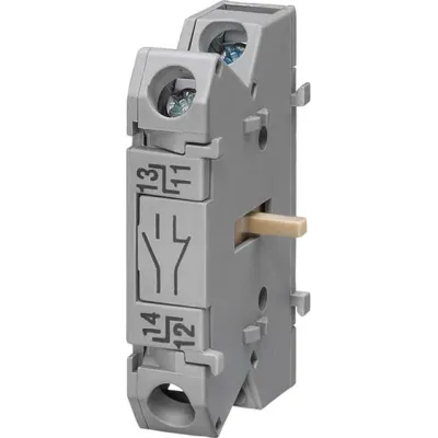 Siemens Hilfsschalter 3LD9200-5C | Zubehör für 3LD2 Haupt- und NOT-AUS-Schalter | 1S+1Ö | Schraubanschluss | Weiß