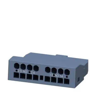 Siemens Hilfsschalterblock 3RV2901-2F | 2 Schließer querliegend | Federzuganschluss | S00/S0 | Kunststoff weiß