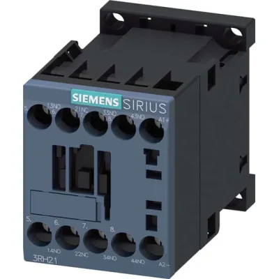 Siemens Hilfsschütz 3RH2131-1BB40 | 24V DC | 3 Schließer + 1 Öffner | SIRIUS S00 | Schraubanschluss | 3A | weiß