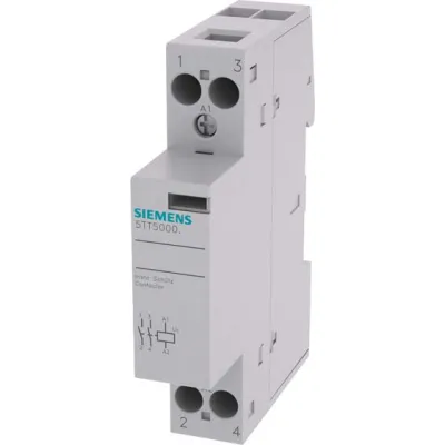 Siemens Installationsschütz 5TT5000-0 | 20A | 230V AC/UC | 2 Schließer | 1TE | für Heizung, Beleuchtung, Motoren | IP20