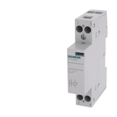 Siemens Installationsschütz 5TT5000-2 | 20A | 2 Schließer | 230V AC | 24V AC/DC Spule | 1TE | weiß