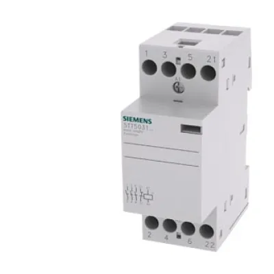 Siemens Installationsschütz 5TT5831-0 | 25A | 230/400V AC | 3 Schließer | 1 Öffner | IP20 | werkzeuglos | plombierbar