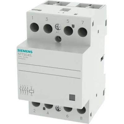 Siemens Installationsschütz 5TT5840-0 | 4 Schließer | 40A | AC 230V/400V | IP20 | werkzeuglose Montage | plombierbar