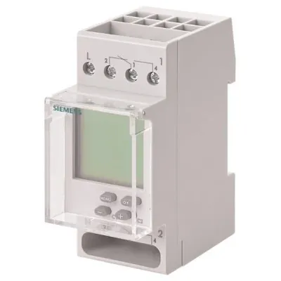 Siemens Zeitschaltuhr 7LF4512-0 | Wochenzeitschaltuhr digital | 2-Kanal | 230V | 16A | DIN-Schiene | 2TE | IP20