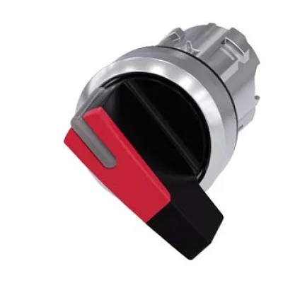 Siemens Knebelschalter 3SU1052-2CF20-0AA0 | beleuchtbar | 2 Schaltstellungen | 22mm | Metall | IP68 | rot