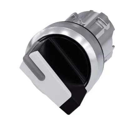 Siemens Knebelschalter 3SU1052-2BF60-0AA0 | beleuchtbar | 2 Schaltstellungen | IP68 | Metall | 22mm | weiß