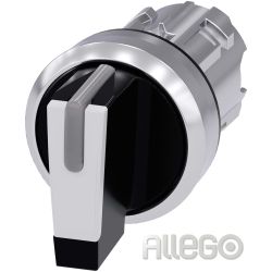 Siemens IS Knebelschalter schwarz, weiß 3SU1052-2BM60-0AA0