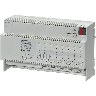 Siemens KNX Schaltaktor N 502/02 | 5WG1502-1AB02 | 8-fach | 230V | 16A | REG 8TE | 8 Eingänge | 3680W | Binäreingang