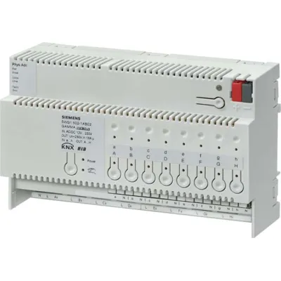 Siemens KNX Schaltaktor N 502/02 | 5WG1502-1AB02 | 8-fach | 230V | 16A | REG 8TE | 8 Eingänge | 3680W | Binäreingang
