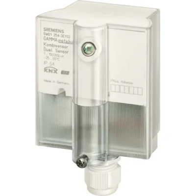 Siemens KNX Kombisensor AP 254/02 5WG1254-3EY02 | Helligkeit & Temperatur | Binäreingang | IP54 | weiß
