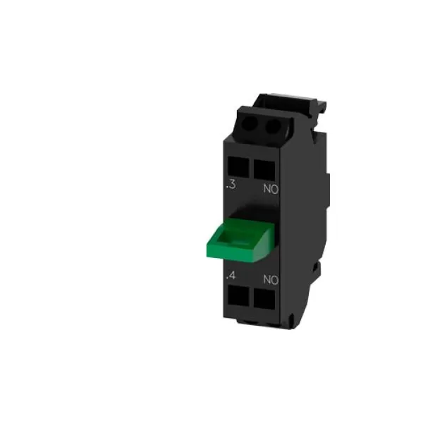 Siemens Kontaktmodul 3SU1400-2AA10-3BA0 | 1 Schließer | Federzug | 6A AC | Bodenmontage | kaskadierbar | Industrie