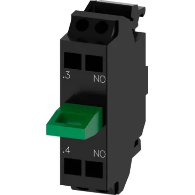 Siemens Kontaktmodul 3SU1400-2AA10-3BA0 | 1 Schließer | Federzug | 6A AC | Bodenmontage | kaskadierbar | Industrie