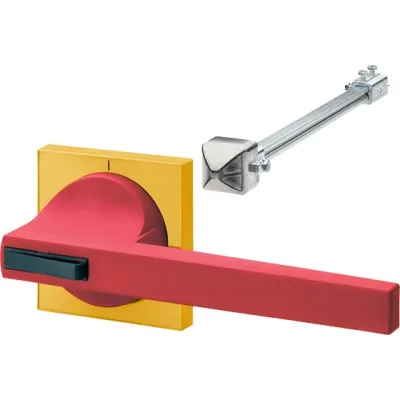 Siemens Drehantrieb 8UC7323-3BB30 für 3KL55/3KL57 | abschließbar | Achsverlängerung | Türverriegelung | Griff rot/gelb