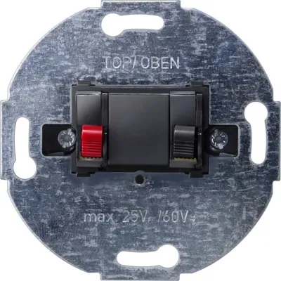 Siemens Lautsprecher-Anschlussdose 1-fach | 5TG2467-2 | Unterputz | AC 25V/DC 60V | halogenfrei
