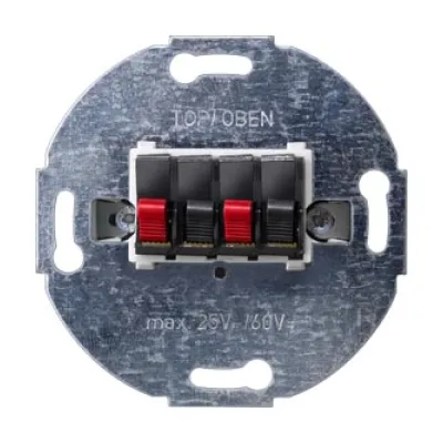 Siemens Lautsprecher-Anschlussdose 2-fach 5TG2468-2 | DELTA i-system | Unterputz | 25V AC 60V DC | halogenfrei | IP20