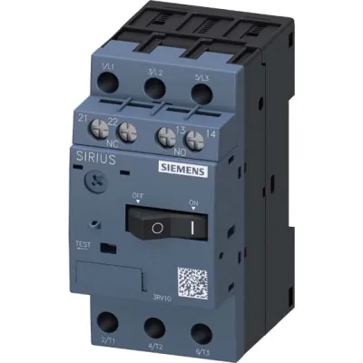 Siemens Motorschutzschalter 3RV1011-0JA15 | 3-polig | 0,7–1A | 690V | S00 | Schraubanschluss | IP20