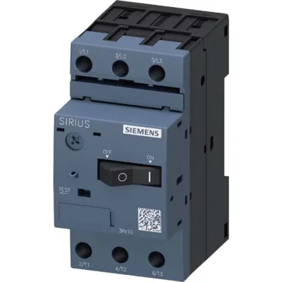 Siemens Motorschutzschalter 3RV1011-0KA10 | S00 | 3-polig | 0,9-1,25A | 690V | Schraubanschluss | IP20