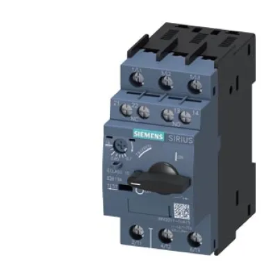 Siemens Motorschutzschalter 3RV2011-0JA15 | 3-polig | 0,7–1A | 690V | S00 | IP20 | integrierter Hilfsschalter