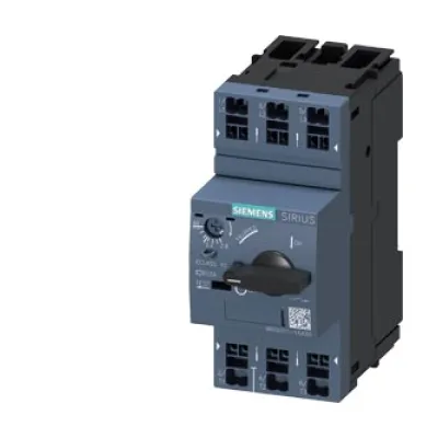 SIEMENS Motorschutzschalter 3RV2011-1EA20 | 3-polig | 2,8-4A | 690V | S00 | Federzuganschluss | Kurzschluss 100kA | IP20