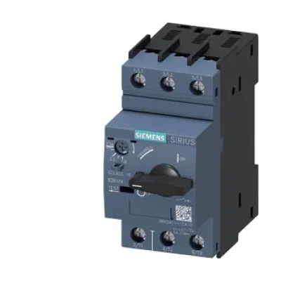 Siemens Leistungsschalter 3RV2411-1CA10 | Trafoschutz S00 | 1,8-2,5A | 3-polig | Schraubanschluss | 100kA | IP20