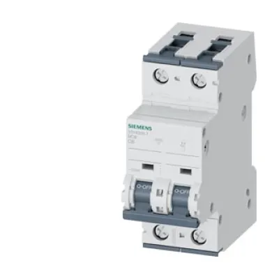 Siemens Leitungsschutzschalter 5SY4506-7 | 1+N-polig | C 6A | 400V AC/DC | 10kA | 2TE | schwarz