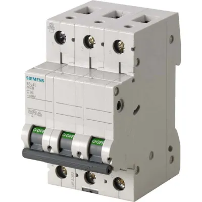 Siemens Leitungsschutzschalter 5SL4340-6 | 3-polig B-Charakteristik | 40A | 400V | 10kA | 3TE | Schwarz