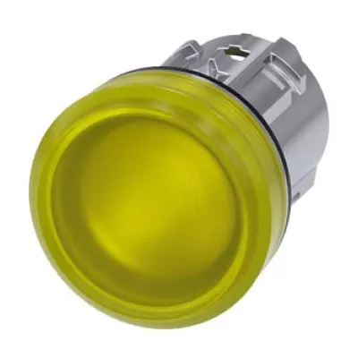 Siemens Leuchtmelder 3SU1051-6AA30-0AA0 | LED Signallampe gelb | 22mm rund | Metall | IP68