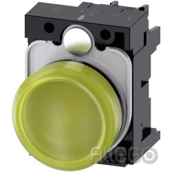 Siemens IS Leuchtmelder 22mm, rund, gelb 3SU1106-6AA30-1AA0