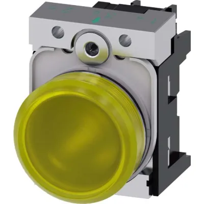 Siemens Leuchtmelder 3SU1152-6AA30-1AA0 | LED Signalgerät 22mm gelb | AC/DC 24V | IP67K | Metall/Kunststoff